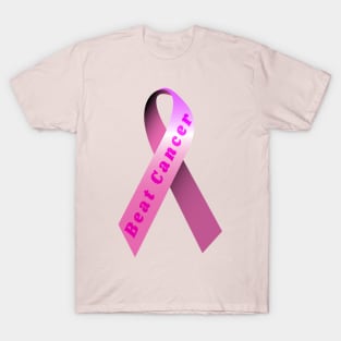 pink breast cancer ribbon T-Shirt